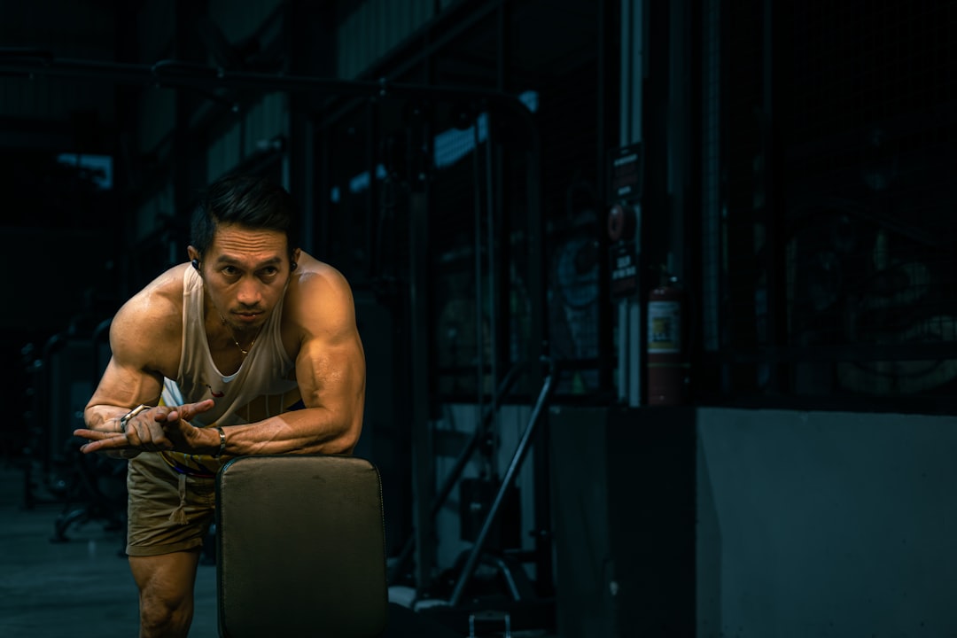 Home muscular-man-rests-at-the-gym-o9ibwea6l3y